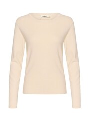 Soaked in Luxury Slim Fit SLSina Round Neck Pullover White Jumper - Image 5 of 6