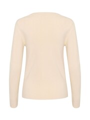 Soaked in Luxury Slim Fit SLSina Round Neck Pullover White Jumper - Image 6 of 6