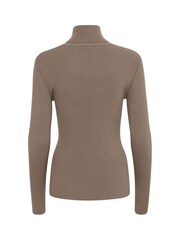 Soaked in Luxury Slim Fit SLSina Rollneck Pullover Brown Jumper - Image 6 of 6