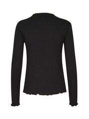 Soaked in Luxury SLBuranna Button Round Neck Black Cardigan - Image 6 of 6