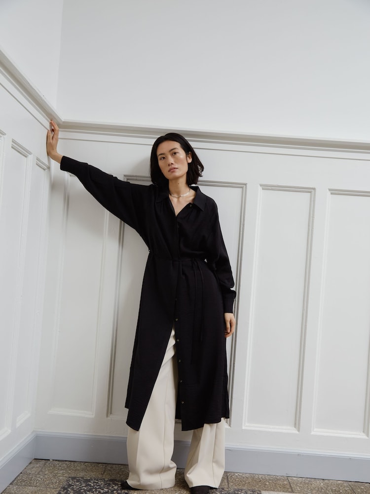 Soaked in Luxury Slsilja Long Sleeve Shirt Dress - Image 1 of 7 Soaked in Luxury Slsilja Long Sleeve Shirt Dress - Image 1 of 7