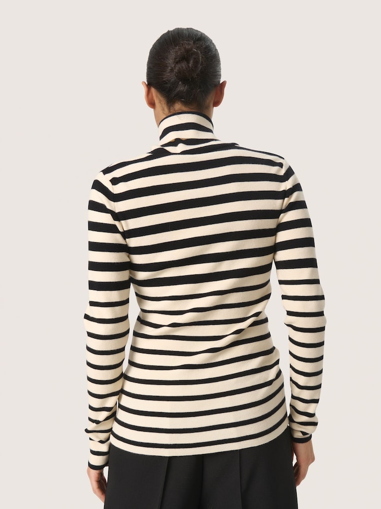 Soaked in Luxury Slim Fit Slspina Rollneck Pullover Black Jumper - Image 2 of 6 Soaked in Luxury Slim Fit Slspina Rollneck Pullover Black Jumper - Image 2 of 6