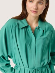 Soaked in Luxury Slsilja Long Sleeve Shirt Dress - Image 4 of 6