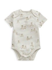 Mamas & Papas Bear Hug Teddy Starter 4 Piece Outfit Brown Set - Image 4 of 5