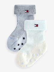 Tommy Hilfiger Baby Blue Socks 2 Pack - Image 1 of 3