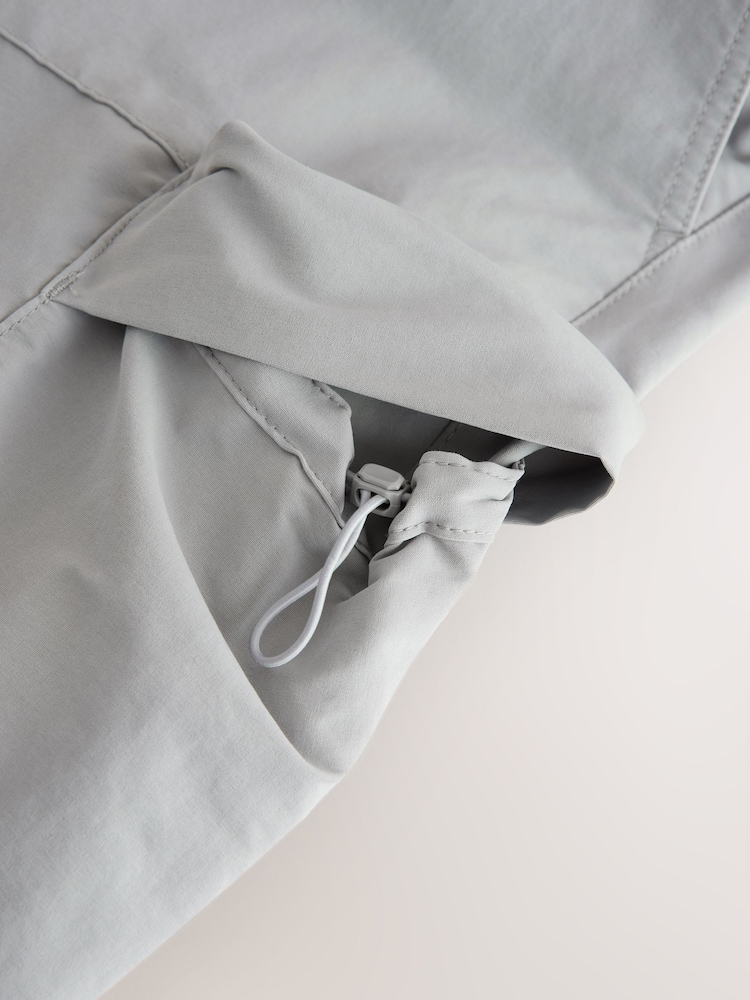 Light Grey Shower Resistant Stretch Tech Cargo Trousers - Image 10 of 10