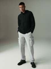 Light Grey Shower Resistant Stretch Tech Cargo Trousers - Image 2 of 10