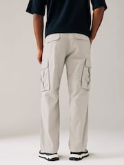 Light Stone Relaxed Fit Cotton Stretch Cargo Trousers - Image 2 of 10