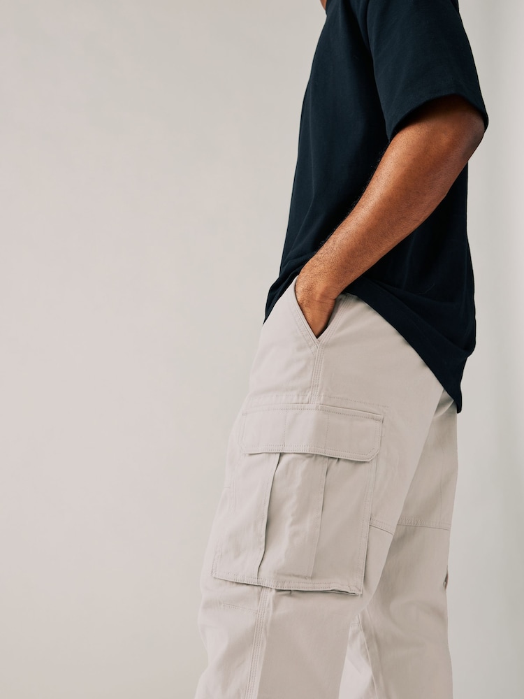 Pierre légère - Coupe ample - Pantalon cargo stretch en coton - Image 5 of 10
