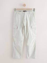 Light Stone Relaxed Fit Cotton Stretch Cargo Trousers - Image 7 of 10