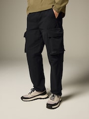 Black Shower Resistant Stretch Tech Cargo Trousers - Image 1 of 13