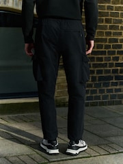 Black Shower Resistant Stretch Tech Cargo Trousers - Image 11 of 13