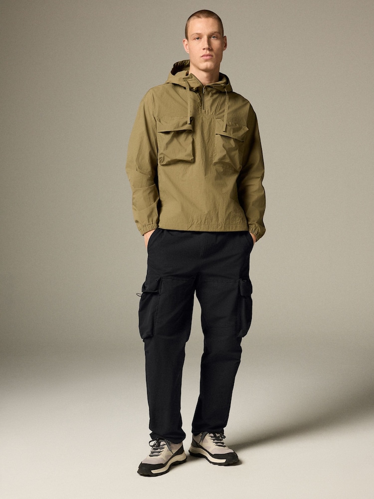 Black Shower Resistant Stretch Tech Cargo Trousers - Image 2 of 13