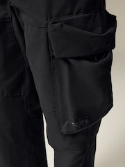 Black Shower Resistant Stretch Tech Cargo Trousers - Image 7 of 13
