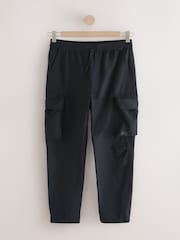 Black Shower Resistant Stretch Tech Cargo Trousers - Image 9 of 13