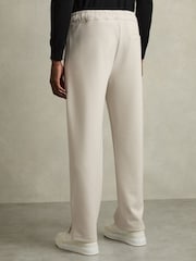 Reiss Off White City Interlock Drawstring Straight-Leg Trousers - Image 5 of 7