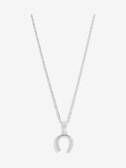 Simply Silver Silver Tone 925 Cubic Zirconia Horseshoe Pendant - Image 4 of 4