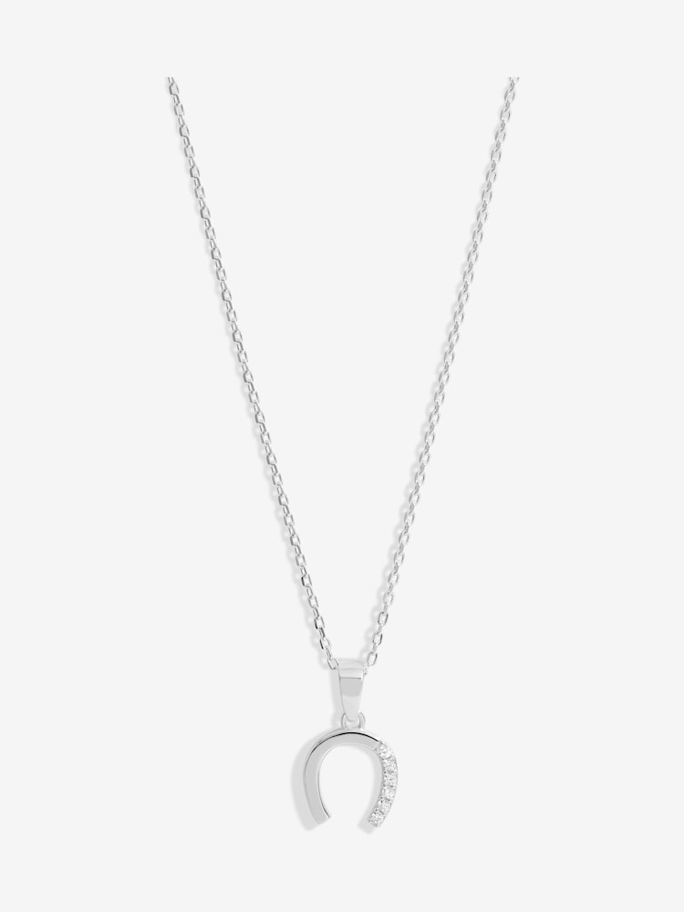 Simply Silver Silver Tone 925 Cubic Zirconia Horseshoe Pendant - Image 4 of 4