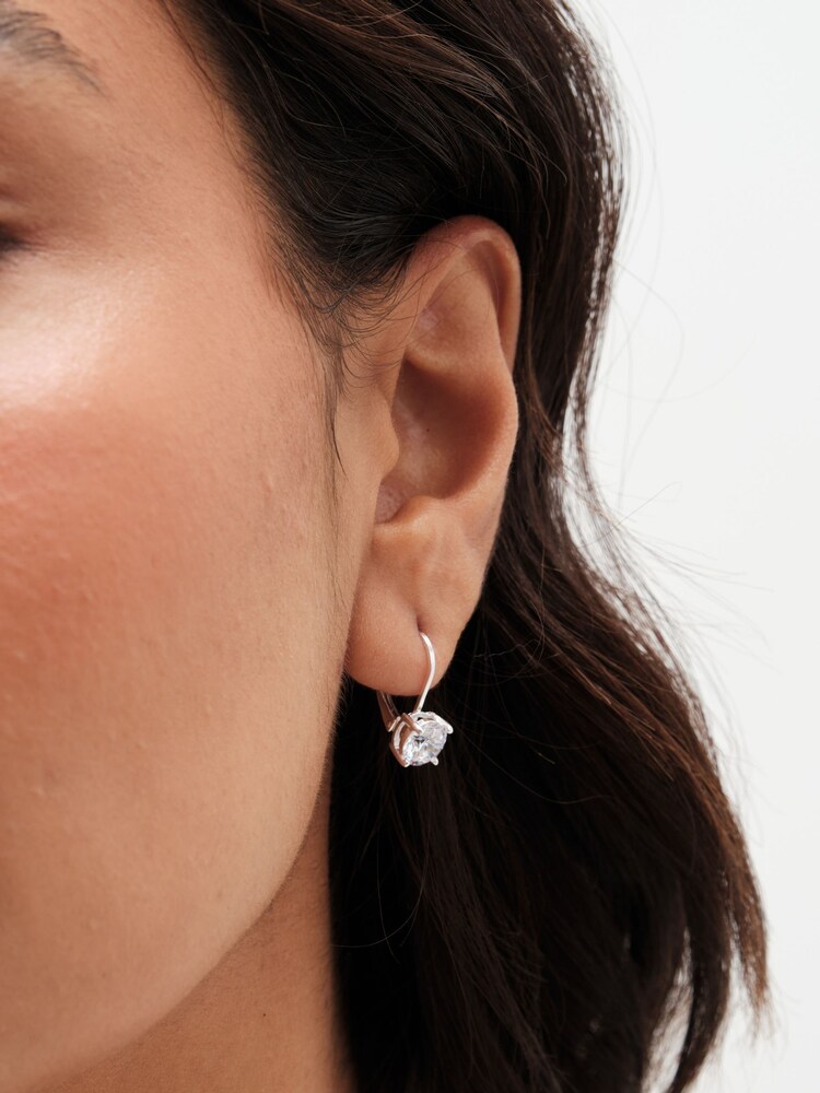 Simply Silver Silver Tone Cubic Zirconia French Hook Earrings - Image 3 of 3