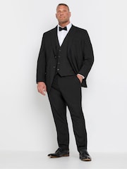 BadRhino Big & Tall Black Tailoring Suit Waistcoat - Image 1 of 4