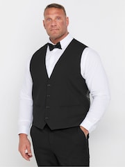 BadRhino Big & Tall Black Tailoring Suit Waistcoat - Image 2 of 4