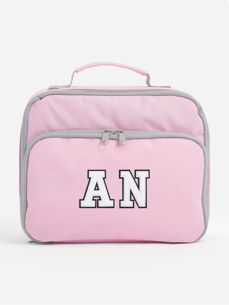 Alphabet Pink Personalised Lunch Cooler Bag - Image 1 of 3