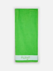 Dollymix Green Personalised Kids 100% Cotton Beach Towel - Image 1 of 3