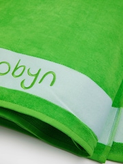 Dollymix Green Personalised Kids 100% Cotton Beach Towel - Image 2 of 3