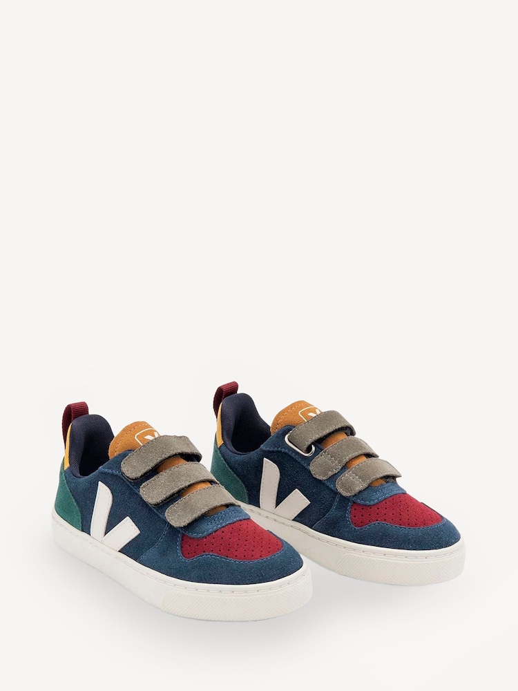 Veja Small Blue Denim V-10 Trainers - Image 2 of 3