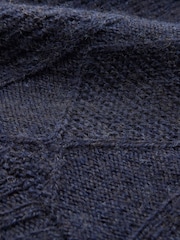 Celtic & Co. Blue British Wool Gansey Jumper - Image 7 of 8