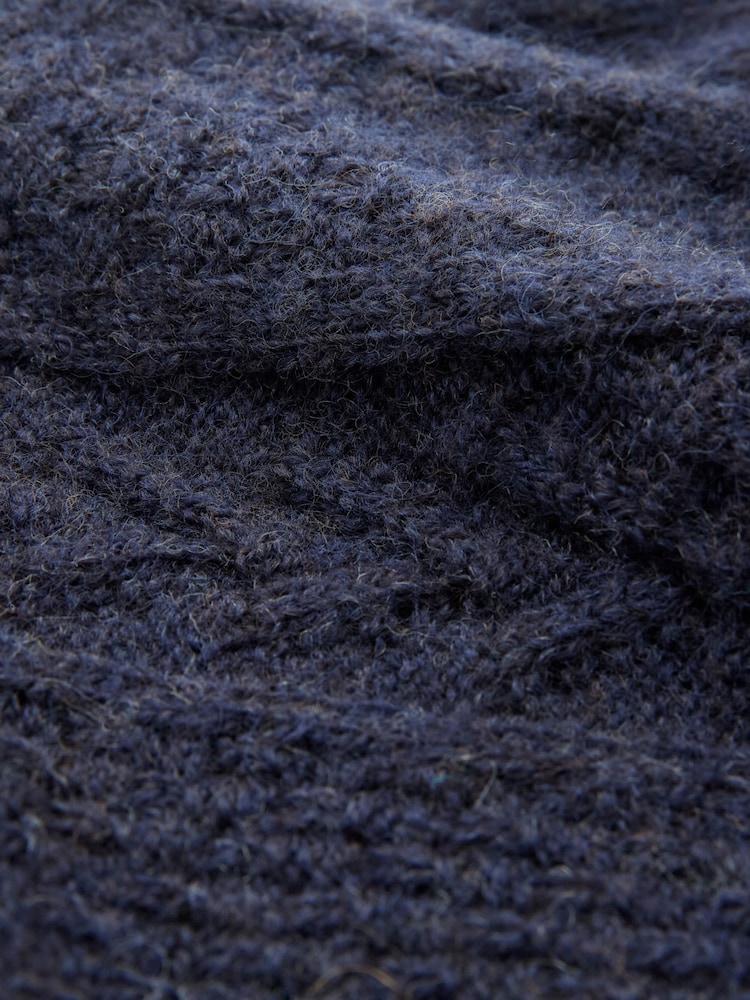 Celtic & Co. Blue British Wool Gansey Jumper - Image 8 of 8