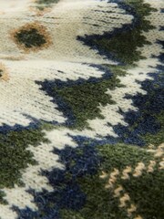 Celtic & Co. Green Diamond Fair Isle Jumper - Image 6 of 6