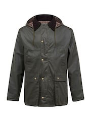 Celtic & Co. Mens Green Grown Sleeve Waxed 100% Cotton Jacket - Image 3 of 8