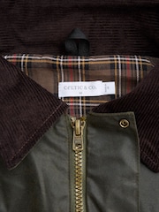 Celtic & Co. Mens Green Grown Sleeve Waxed 100% Cotton Jacket - Image 6 of 8