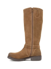 Celtic & Co. Stirrup Strap Knee High Brown Boots - Image 3 of 6