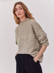 Celtic & Co. Natural British Wool Gansey Jumper - Image 1 of 4