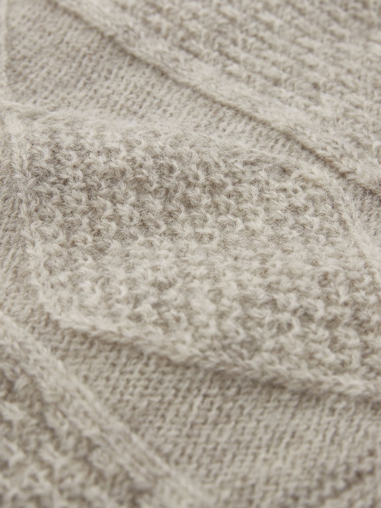 Celtic & Co. Natural British Wool Gansey Jumper - Image 4 of 4