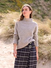 Celtic & Co. Natural Supersoft Funnel Neck Jumper - Image 1 of 6