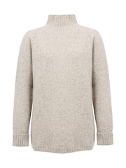 Celtic & Co. Natural Supersoft Funnel Neck Jumper - Image 4 of 6