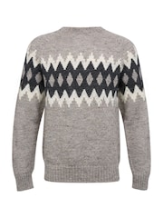 Celtic & Co. Mens Natural British Wool Fair Isle Jumper - Image 2 of 6