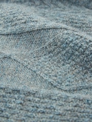 Celtic & Co. Blue British Wool Gansey Jumper - Image 8 of 8