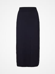 Celtic & Co. Blue Merino Midi Skirt - Image 2 of 3