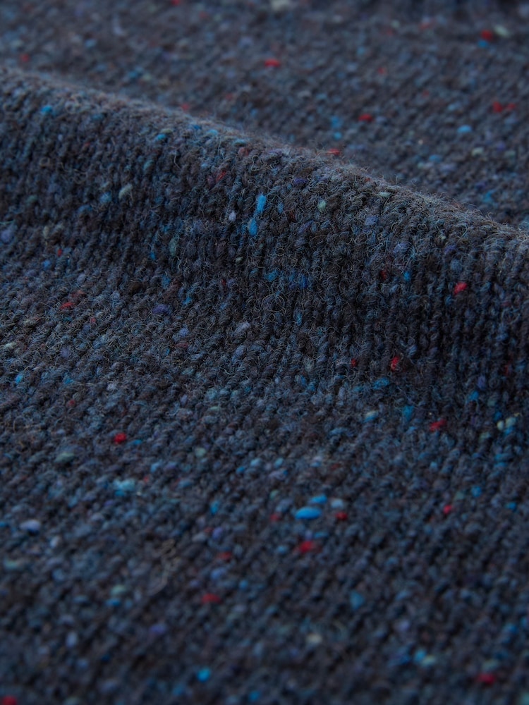 Celtic & Co. Blue Donegal Mock Neck Jumper - Image 6 of 6