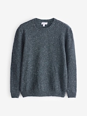 Celtic & Co. Mens Grey Donegal Crew Neck Jumper - Image 3 of 5