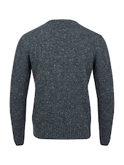 Celtic & Co. Mens Grey Donegal Crew Neck Jumper - Image 4 of 5