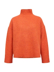 Overwashed Slouch Funnel Neck Jumper - Image 3 of 7