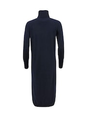Celtic & Co. Blue Supersoft Midi Roll Neck Dress - Image 3 of 6