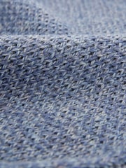 Celtic & Co. Mens Blue Texured Stitch Crew Jumper - Image 5 of 5
