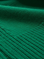 Celtic & Co. Green Merino Ribbed Detail Roll Neck Jumper - Image 4 of 5