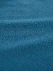 Celtic & Co. Blaues Oberteil aus Wollmischung mit Wasserfallausschnitt - Bild 5 von 6